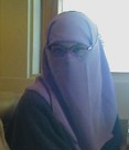 Muslimah veils her face